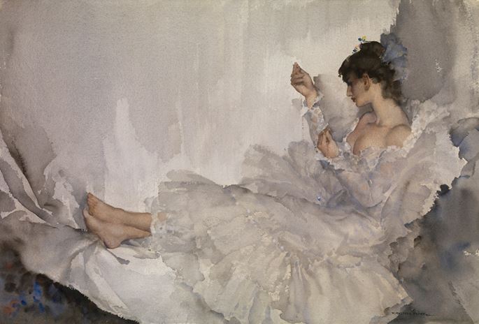 Sir William Russell  Flint - The Twisted Chain, Cecilia | MasterArt